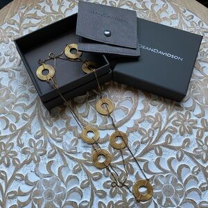 Dean Davidson Gold Plated Core Zaha Embellished Charm  Necklace